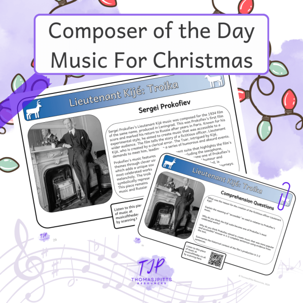10 Christmas Music Pieces: Comprehension Pack (PDF)